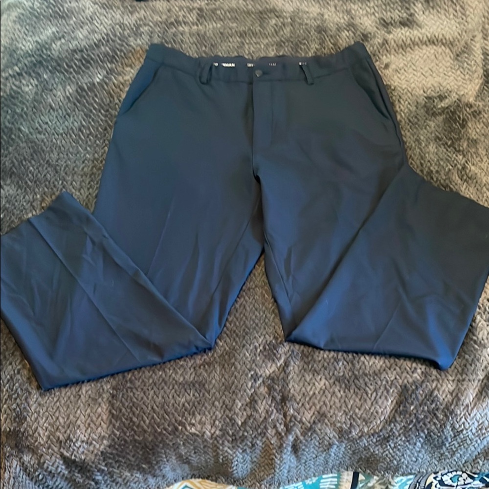 Greg Norman Collection Navy Golf Pants Flat Front